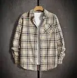 ROMWE Prep men plaid print shirt